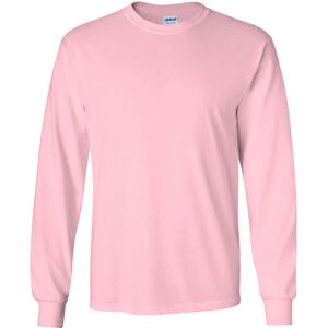 (2XL, Light Pink) Gildan Mens Plain Crew Neck Ultra Cotton Long Sleeve T-Shirt (2XL, Light Pink) Gildan Mens Plain Crew Neck Ultra Cotton Long Sleeve T-Shirt