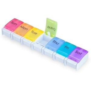 nobrand (single row) Large 7 Day Pill Boxes Weekly Tablet Dispenser Holder Daily Medicin nobrand (single row) Large 7 Day Pill Boxes Weekly Tablet Dispenser Holder Daily Medicin