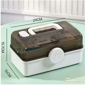 nobrand (White M) 3 Layers Medicine First Aid Kit Super Large Capacity Pill Cases Organi nobrand (White M) 3 Layers Medicine First Aid Kit Super Large Capacity Pill Cases Organi