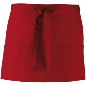(One Size, Burgundy) Premier Colours 3 Pocket Short Apron (One Size, Burgundy) Premier Colours 3 Pocket Short Apron