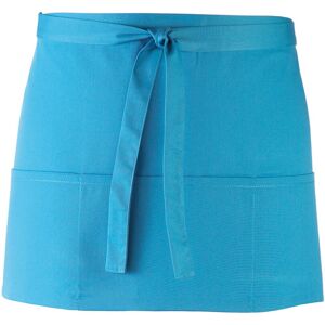 (One Size, Turquoise) Premier Colours 3 Pocket Short Apron (One Size, Turquoise) Premier Colours 3 Pocket Short Apron