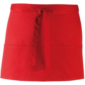 (One Size, Red) Premier Colours 3 Pocket Short Apron (One Size, Red) Premier Colours 3 Pocket Short Apron