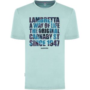 (S, Light Blue) Lambretta Mens Original Carnaby Crew Neck Short Sleeve T-Shirt T (S, Light Blue) Lambretta Mens Original Carnaby Crew Neck Short Sleeve T-Shirt T