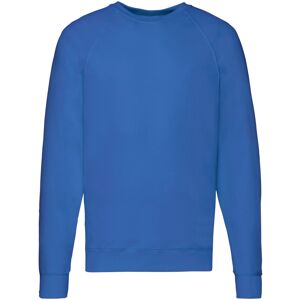 (S, Royal Blue) Fruit of the Loom Unisex Adult Lightweight Raglan Sweatshirt (S, Royal Blue) Fruit of the Loom Unisex Adult Lightweight Raglan Sweatshirt
