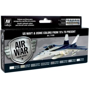 VAL71155 - AV Vallejo Model Air Set - US Navy & USMC from 70's on VAL71155 - AV Vallejo Model Air Set - US Navy & USMC from 70's on
