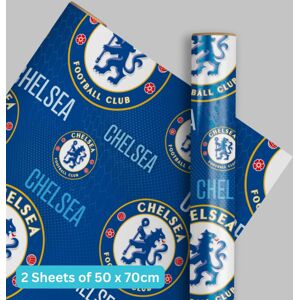 Chelsea FC 2 Sheet 2 Tag Gift Wrap Chelsea FC 2 Sheet 2 Tag Gift Wrap