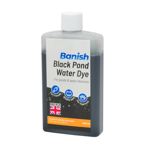 (Black, 100ml) Pisces Banish Pond Dye Water Colour Blue Black Grey Algae Control (Black, 100ml) Pisces Banish Pond Dye Water Colour Blue Black Grey Algae Control