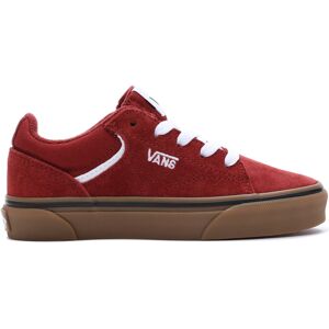 (2 UK, Red/Gum) Vans Kids Boys Seldan Low Rise Retro Lace Up Trainers Sneakers S (2 UK, Red/Gum) Vans Kids Boys Seldan Low Rise Retro Lace Up Trainers Sneakers S