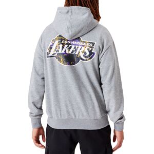 (L, Black) New Era Mens Los Angeles Lakers Infill Team Logo Oversized Hoodie - B (L, Black) New Era Mens Los Angeles Lakers Infill Team Logo Oversized Hoodie - B