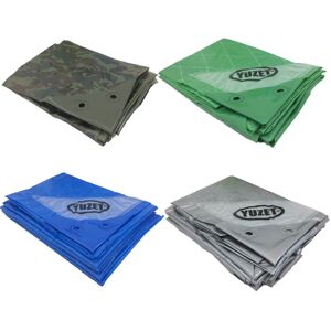 (2.4m x 3m, White) Yuzet Heavy Duty Reinforced Tarpaulin Waterproof Cover Tarp G (2.4m x 3m, White) Yuzet Heavy Duty Reinforced Tarpaulin Waterproof Cover Tarp G