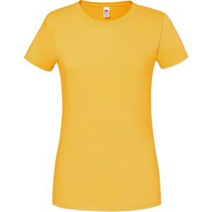 (L, Sunflower) Fruit Of The Loom Womens/Ladies Iconic Ringspun Cotton T-Shirt (L, Sunflower) Fruit Of The Loom Womens/Ladies Iconic Ringspun Cotton T-Shirt