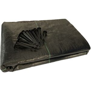 Yuzet 2m x 25m 100g Weed Control Ground Cover Fabric Driveway Membrane with Free Pegs Yuzet 2m x 25m 100g Weed Control Ground Cover Fabric Driveway Membrane with Free Pegs