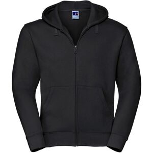 (S, Black) Russell Mens Authentic Full Zip Hoodie (S, Black) Russell Mens Authentic Full Zip Hoodie