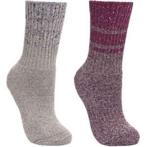 Trespass Women Grape/Oatmeal Hadley Anti-Blister Walking Socks - Socks Trespass Women Grape/Oatmeal Hadley Anti-Blister Walking Socks - Socks
