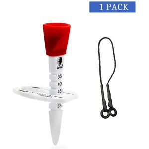 nobrand (1Pcs Tee Red) Golf Double Tee Step Down Golf Ball Holder 4 color Adjustable Hei nobrand (1Pcs Tee Red) Golf Double Tee Step Down Golf Ball Holder 4 color Adjustable Hei