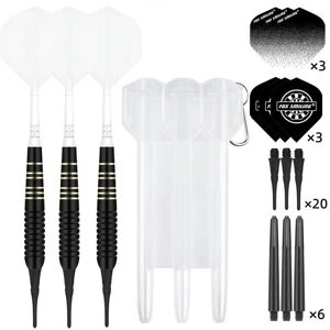 nobrand (A3 White) FOX SMILING 22g Soft Darts Pin with Plastic Tip and 2 in 1 Dart Shaft nobrand (A3 White) FOX SMILING 22g Soft Darts Pin with Plastic Tip and 2 in 1 Dart Shaft