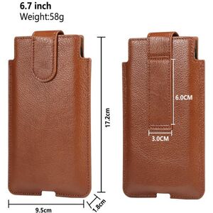nobrand (First layer cowhide, Brown 6.7 inch) FULAIKATE Genuine Leather Cell Phone Bag W nobrand (First layer cowhide, Brown 6.7 inch) FULAIKATE Genuine Leather Cell Phone Bag W