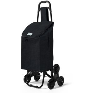 VOUNOT 6 Wheels Stair Climbing Shopping Trolley, 32L Oxford Black VOUNOT 6 Wheels Stair Climbing Shopping Trolley, 32L Oxford Black