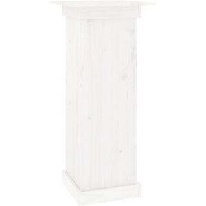 vidaXL White 40x40x90 cm Pine Wood Flower Stand Plant Garden Patio - Flower Stand vidaXL White 40x40x90 cm Pine Wood Flower Stand Plant Garden Patio - Flower Stand
