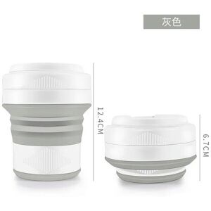 nobrand (light yellow) New portable silicone folding water cup Creative straw cup Anti d nobrand (light yellow) New portable silicone folding water cup Creative straw cup Anti d