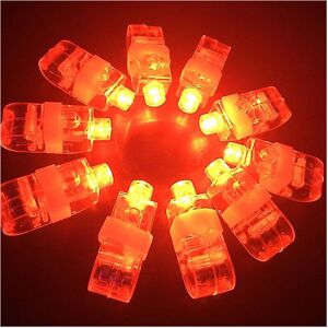 Unbranded (Red) 50pcs / Lot Led Finger Lights Glowing Dazzle Colour Laser Emitting Lamps Unbranded (Red) 50pcs / Lot Led Finger Lights Glowing Dazzle Colour Laser Emitting Lamps