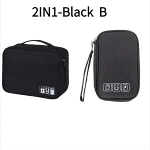 nobrand (2IN1-B) Travel Organizer Bag Cable Storage Organizers Pouch Carry Case Portable nobrand (2IN1-B) Travel Organizer Bag Cable Storage Organizers Pouch Carry Case Portable