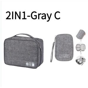 nobrand (2IN1-C) Travel Organizer Bag Cable Storage Organizers Pouch Carry Case Portable nobrand (2IN1-C) Travel Organizer Bag Cable Storage Organizers Pouch Carry Case Portable