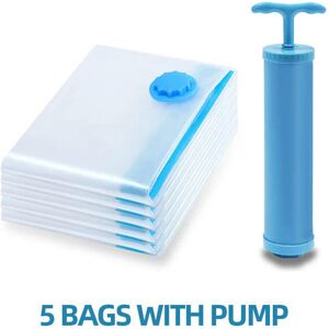 nobrand (80x100CM, 5PCS WITH PUMP) Vacuum Storage Bags For Clothes Pillows Bedding Wate nobrand (80x100CM, 5PCS WITH PUMP) Vacuum Storage Bags For Clothes Pillows Bedding Wate