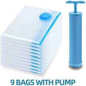 nobrand (80x100CM, 9PCS WITH PUMP) Vacuum Storage Bags For Clothes Pillows Bedding Wate nobrand (80x100CM, 9PCS WITH PUMP) Vacuum Storage Bags For Clothes Pillows Bedding Wate