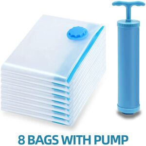 nobrand (50x70CM, 8PCS WITH PUMP) Vacuum Storage Bags For Clothes Pillows Bedding Water nobrand (50x70CM, 8PCS WITH PUMP) Vacuum Storage Bags For Clothes Pillows Bedding Water