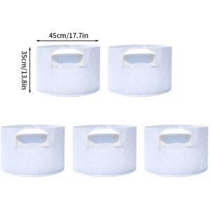 nobrand (45x35cm, white) 5pcs Fabric Growing Bags with Handle Felt Planting Bag Garden P nobrand (45x35cm, white) 5pcs Fabric Growing Bags with Handle Felt Planting Bag Garden P