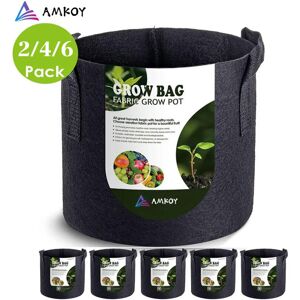 nobrand (2Gallon (20cmx22cm), 4pcs) AMKOY 1-10 Gallon Fabric Garden Potato Grow Containe nobrand (2Gallon (20cmx22cm), 4pcs) AMKOY 1-10 Gallon Fabric Garden Potato Grow Containe