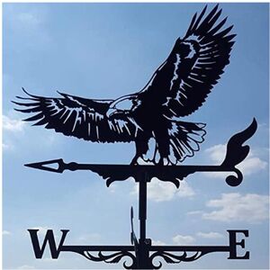CLOSKYE (Flying eagle) Black Metal Weather Vane Wind Indicator Weathercock Garden Shed H CLOSKYE (Flying eagle) Black Metal Weather Vane Wind Indicator Weathercock Garden Shed H