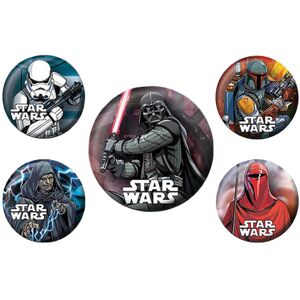 Star Wars Dark Side Badge Set (Pack of 5) Star Wars Dark Side Badge Set (Pack of 5)