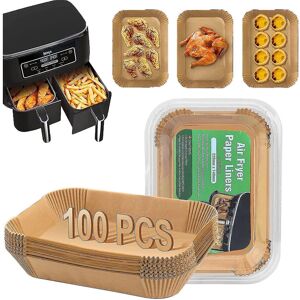 Unbranded 100pcs Air Fryer Liners 22x14cm Non-Stick Parchment Paper for Ninja Dual Zone AF Unbranded 100pcs Air Fryer Liners 22x14cm Non-Stick Parchment Paper for Ninja Dual Zone AF