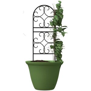 Panacea Scroll Pot Trellis - Durable Black Steel Plant Support for Pots, Containers & Cl Panacea Scroll Pot Trellis - Durable Black Steel Plant Support for Pots, Containers & Cl
