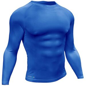 Loops L - BLUE Junior Long Sleeve Baselayer Compression Shirt - Unisex Training Top Loops L - BLUE Junior Long Sleeve Baselayer Compression Shirt - Unisex Training Top