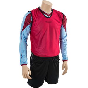 Loops 50 Inch Adult Lightweight Sports Training Bib - RED - Plain Football Vest Loops 50 Inch Adult Lightweight Sports Training Bib - RED - Plain Football Vest