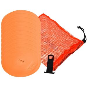 Loops 10 PACK 21cm Round Rubber Marker Set - ORANGE Flat Disc Outdoor Football Pitch Loops 10 PACK 21cm Round Rubber Marker Set - ORANGE Flat Disc Outdoor Football Pitch