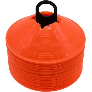 Loops 50 PACK 200mm Round Saucer Cone Marker Set ORANGE Flexible Pitch Court Training Loops 50 PACK 200mm Round Saucer Cone Marker Set ORANGE Flexible Pitch Court Training