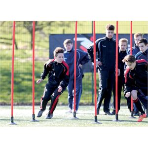 Loops 12 PACK RED 1.7m Spiked Boundary Poles Set Football Footwork & Dribble Training Loops 12 PACK RED 1.7m Spiked Boundary Poles Set Football Footwork & Dribble Training