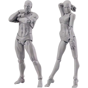 Unbranded Artists Manikin Jointed Drawing Figures Male+Female Set (Grey) Unbranded Artists Manikin Jointed Drawing Figures Male+Female Set (Grey)