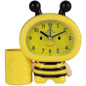 Unbranded Cartoon Bees Alarm Clocks Multi Functional Pen Holder Timepiece For Kids Room Unbranded Cartoon Bees Alarm Clocks Multi Functional Pen Holder Timepiece For Kids Room