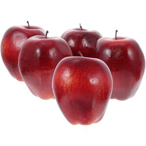 Unbranded 5-Piece Artificial Red Apple Decor - Lifelike Faux Fruit Props for Home, Photo S Unbranded 5-Piece Artificial Red Apple Decor - Lifelike Faux Fruit Props for Home, Photo S