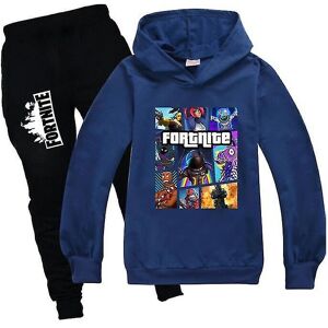 Unbranded (Navy Blue, 120 cm) Kids Fortnite Long Sleeve Hoodie Pants Suit Boys Tracksuit S Unbranded (Navy Blue, 120 cm) Kids Fortnite Long Sleeve Hoodie Pants Suit Boys Tracksuit S