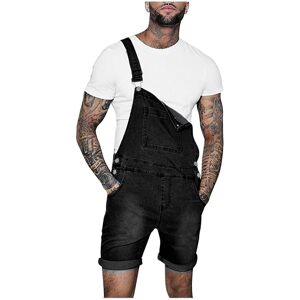 Unbranded (Gray, XXL) Men Casual Fashion Solid Breast Pocket Denim Shorts Straight Type Ov Unbranded (Gray, XXL) Men Casual Fashion Solid Breast Pocket Denim Shorts Straight Type Ov