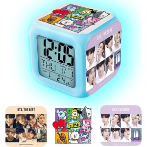 Unbranded Colorful Led Digital Alarm Clock, For Bts Color Night Light Clock To Wake Sleep, Unbranded Colorful Led Digital Alarm Clock, For Bts Color Night Light Clock To Wake Sleep,