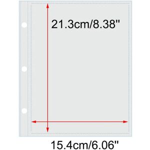 nobrand (A5 15pcs) A5 3 Ring Photocards Binder Sleeves 10x15 2 4 Pockets Clear Acid Free nobrand (A5 15pcs) A5 3 Ring Photocards Binder Sleeves 10x15 2 4 Pockets Clear Acid Free