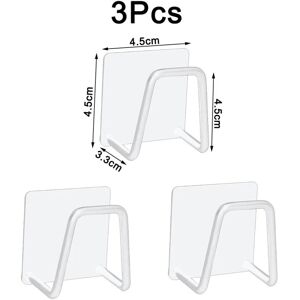 nobrand (3 Pcs White) Kitchen Sponges Holder Stainless Steel Sink Shelf Adhesive Holders nobrand (3 Pcs White) Kitchen Sponges Holder Stainless Steel Sink Shelf Adhesive Holders