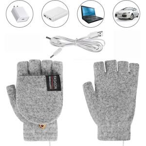 Unbranded (Light Grey) Electric Heating Gloves Thermal Usb Charging Hand Warmer Heated Mit Unbranded (Light Grey) Electric Heating Gloves Thermal Usb Charging Hand Warmer Heated Mit
